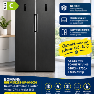 Frilec Side-by-Side Combinatie